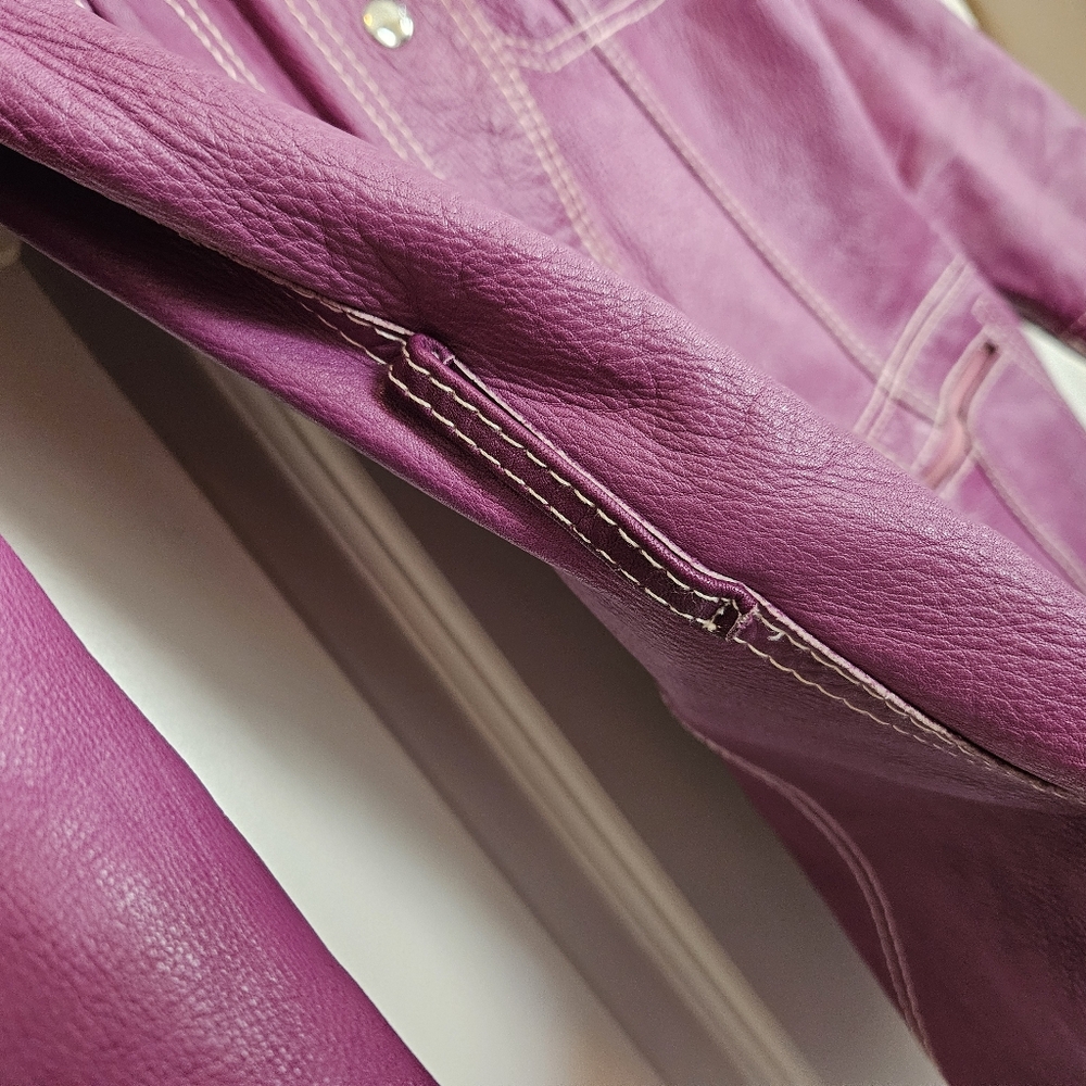 Reversible leather/suede jacket - Picture 9 of 16